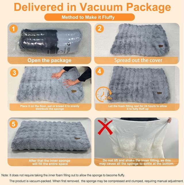 Detalle de BingoPaw Calming Dog Bed 76x51x10cm