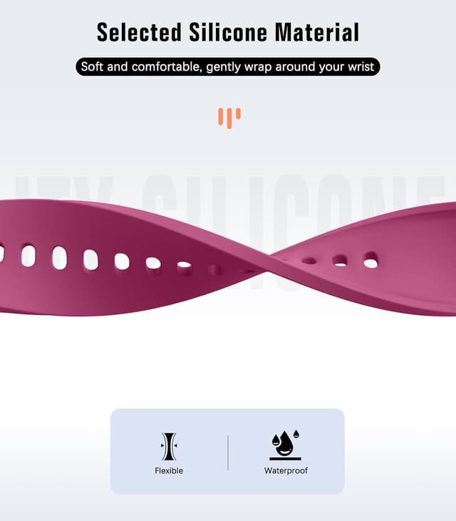 Detalle 2 de MoKo No Gap Strap 20mm silicone for Galaxy Watch