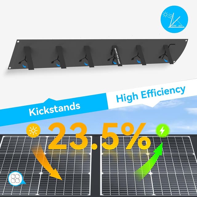 Thumbnail 5 de Ecosonique 300W Portable Solar Panel for Generators 🔆