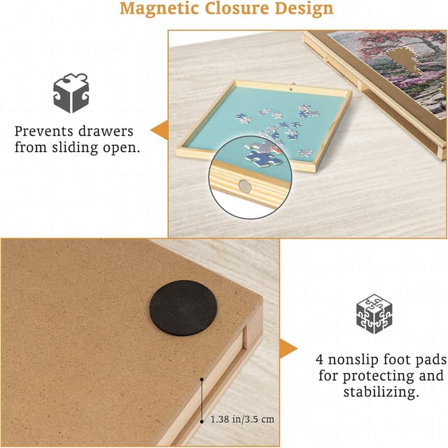 Thumbnail 2 de Tektalk Puzzletisch 77Ă—51 cm đź§©