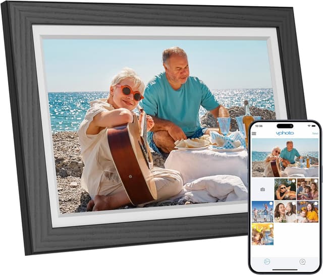 Thumbnail 6 de Dragon Touch 10,1" cadre photo numérique Wi‑Fi connecté – écran tactile IPS 1280×800, mémoire 16 Go et rotation automatique