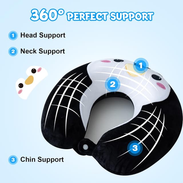 Thumbnail 5 de Cirorld Kids Travel Pillow 100% Memory Foam