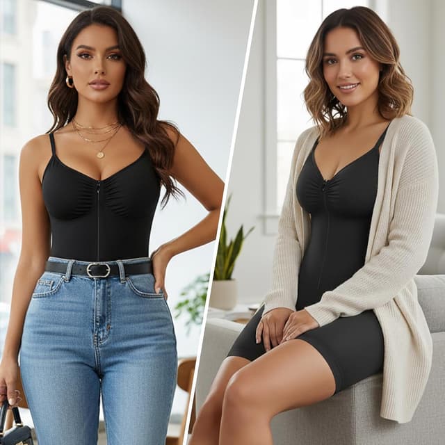 Thumbnail 5 de SHAPERX Shapewear Bodysuit 1.2-inch band