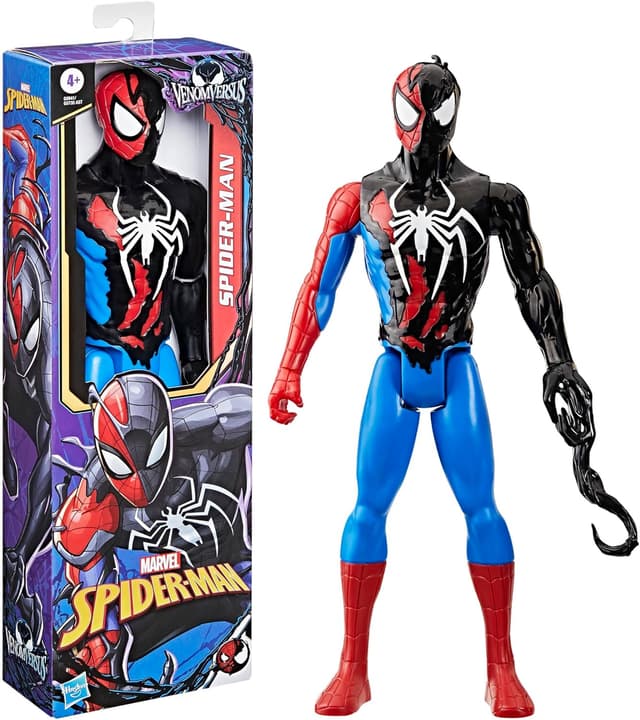 Detalle 1 de VenomVersus Titan Hero Series Spider-Man action figure (12-inch) with Venom-inspired design