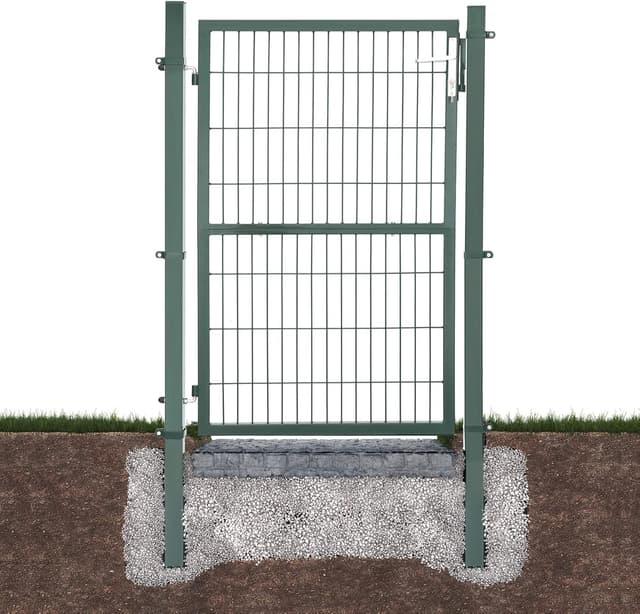 Detalle 2 de Portillon de jardin grillagé 106 x 150 cm