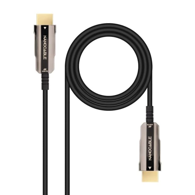 Detalle de Nanocable Cable HDMI 2.0 AOC 4K 20 m Negro