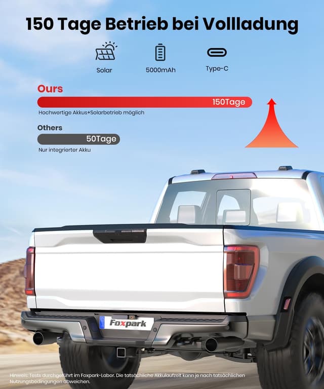 Thumbnail 2 de Foxpark Solar Rückfahrkamera 5 Zoll