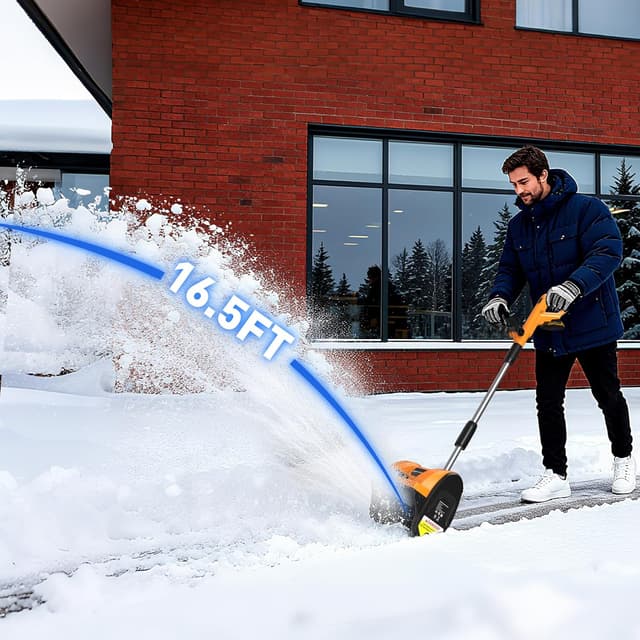 Thumbnail 5 de Wireless 12-inch snow shovel with directional plate