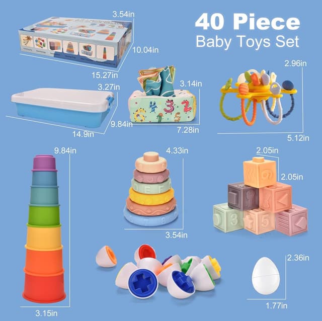 Thumbnail 2 de Montessori 6‑in‑1 Motorikspielzeug 6 Monate