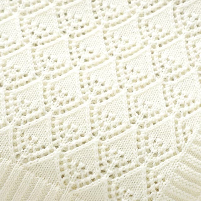 Detalle de Neiwech cellular baby blanket 100 x 80cm beige