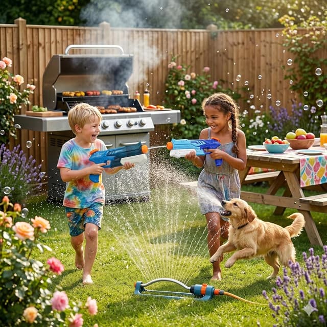 Detalle de Vivyklfc Water Pistols 2-Pack (300ml) – Leak-proof pump-action water blasters with 8–10m range