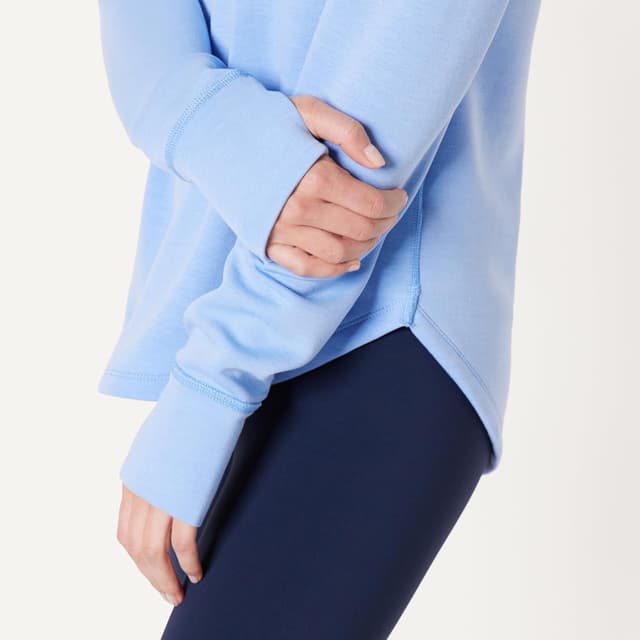 Detalle de Amazon Essentials Women’s Active Sweat Relaxed-Fit Long-Sleeve Crewneck Sweatshirt