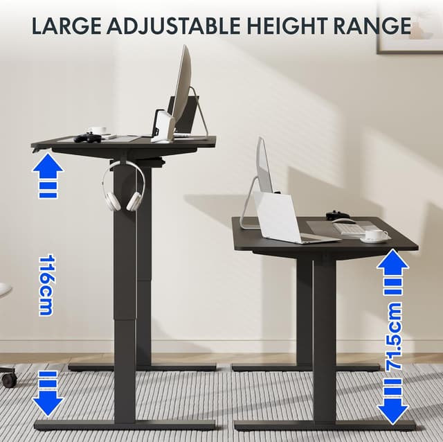 Thumbnail 3 de FLEXISPOT EN1 MAX Escritorio elevable 120x80