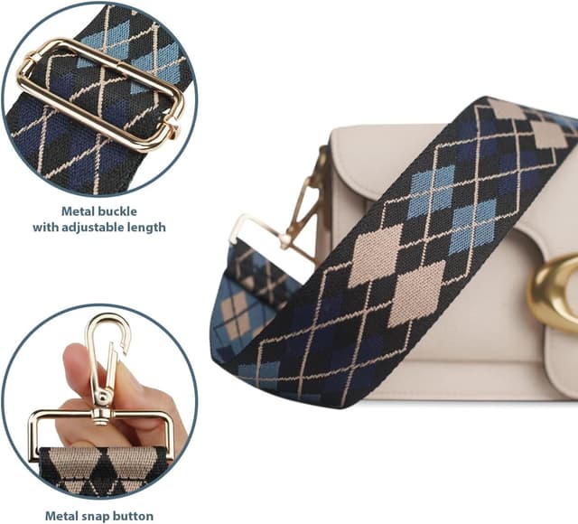 Detalle 2 de Stouchi Adjustable Wide Shoulder Strap Replacement (5cm) – 75–135cm