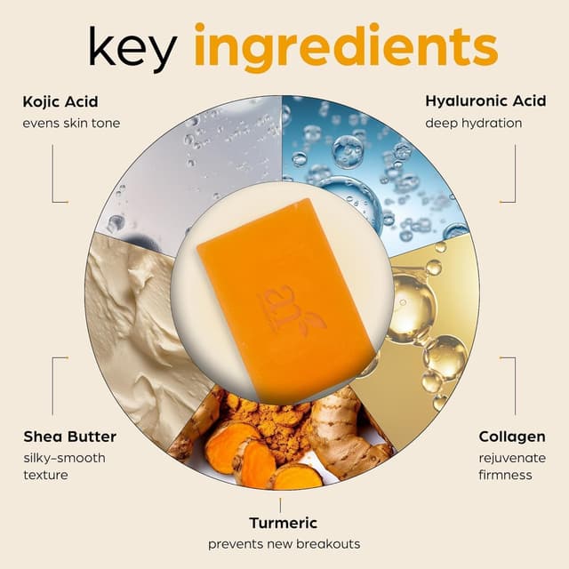 Detalle de Kojic acid soap dark spot removal 2 pack