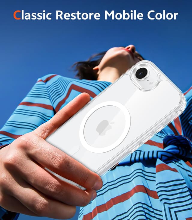 Thumbnail 6 de FNTCASE Clear Magnetic Case for iPhone 17e & iPhone 16e (MagSafe Compatible) with Screen Protector