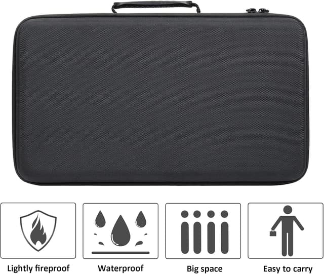 Detalle 2 de Khanka hard EVA travel case for Meta Quest 3S / Quest 2 / Quest (case only) — shoulder strap storage bag
