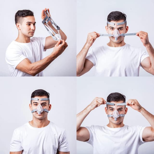 Detalle 2 de BMC G2S A20 Sleep Ventilator (fully automatic sleep breathing machine) with full-size nose mask set