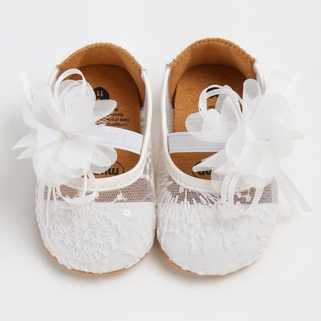Detalle 2 de RVROVIC baby girl moccasins & princess sparkly soft-sole prewalker shoes (mary jane style)