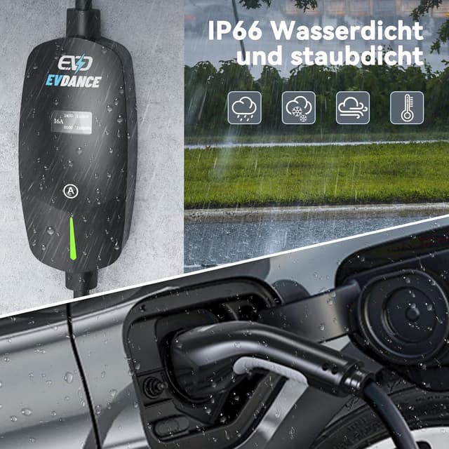 Thumbnail 4 de EVDANCE Ladekabel Typ 2 Schuko 3,68 kW