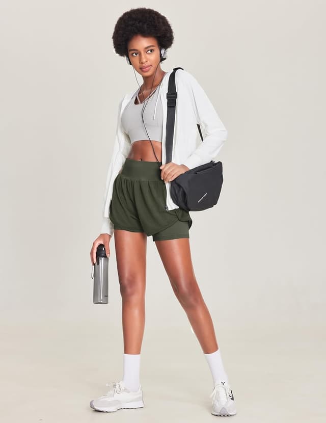 Detalle de Short de sport 2 en 1 2 poches PINSPARK