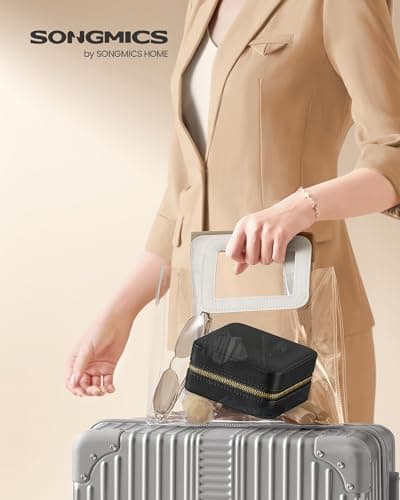Detalle 2 de SONGMICS caja joyero de viaje 11,4 cm