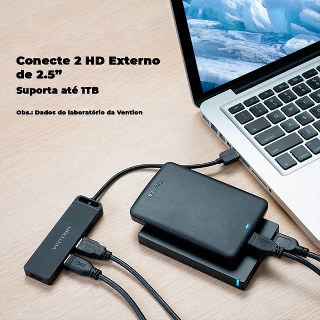 Thumbnail 4 de VENTION USB Hub 3.0 4‑Port with 100cm Cable