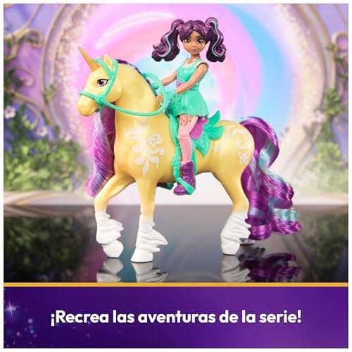 Detalle 2 de ACADEMIA UNICORNIO Muñeca Ava y unicornio Brizna