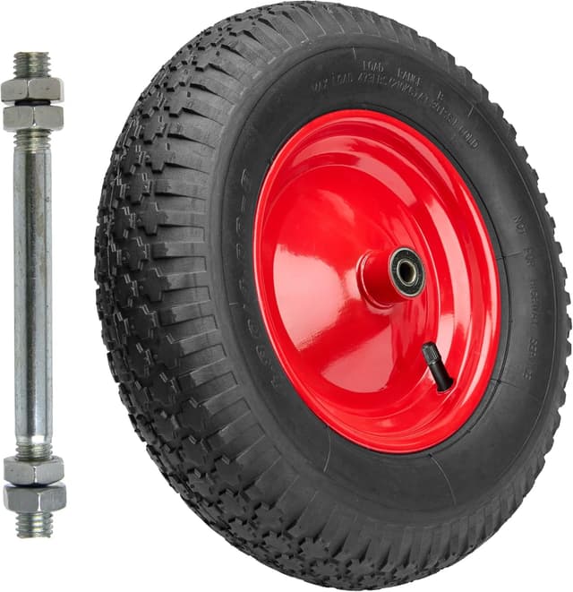 Thumbnail 6 de Garronda 2er-Set Ersatzrad für Schubkarre 4.80/4.00-8 (Ø 390 mm) Luftreifen mit Achse