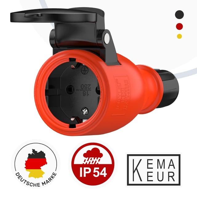 Detalle 2 de RedStar24 Schuko Kupplung 230V IP54