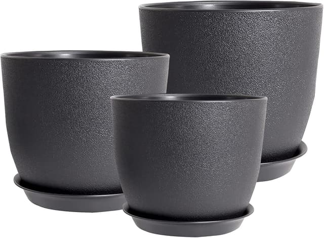 Imagen de PROFIKLA Plastic Plant Pots Set 3 — 20cm en OfertitasTOP