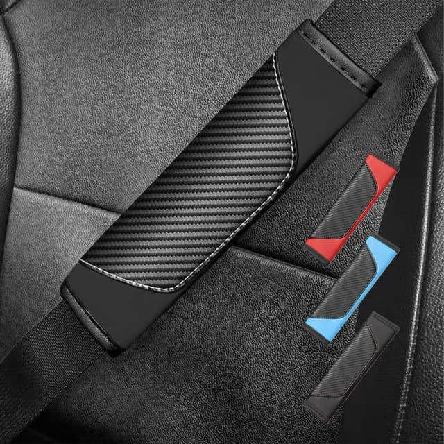 Detalle de Flintronic protège-ceinture de sécurité pour voiture (pack de 3) universel, pour enfants et adultes