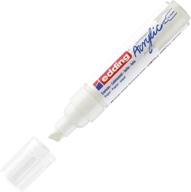 Imagen de edding 5000 acrylic marker traffic white 5-10 mm en OfertitasTOP