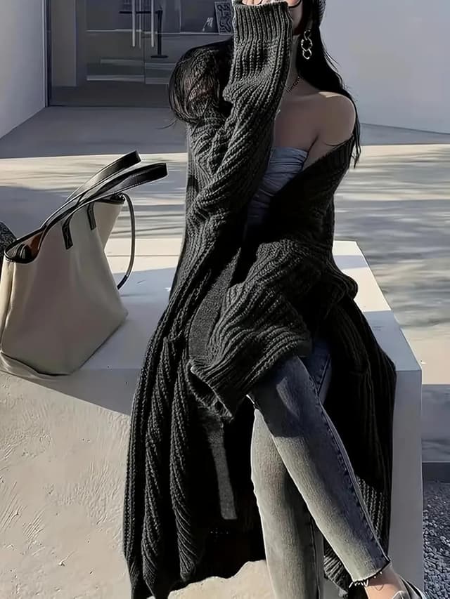 Detalle 2 de GUTPOINT Womens Long Cardigan Oversized S