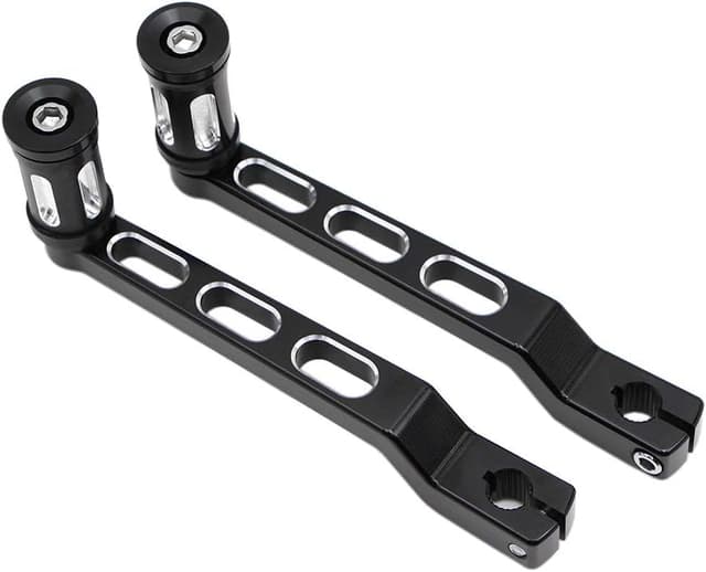 Detalle de DreamSeek Heel Toe Gear Shift Lever + Shift Peg (Black) for Harley FL Softail/Touring & Tri Glide Trikes