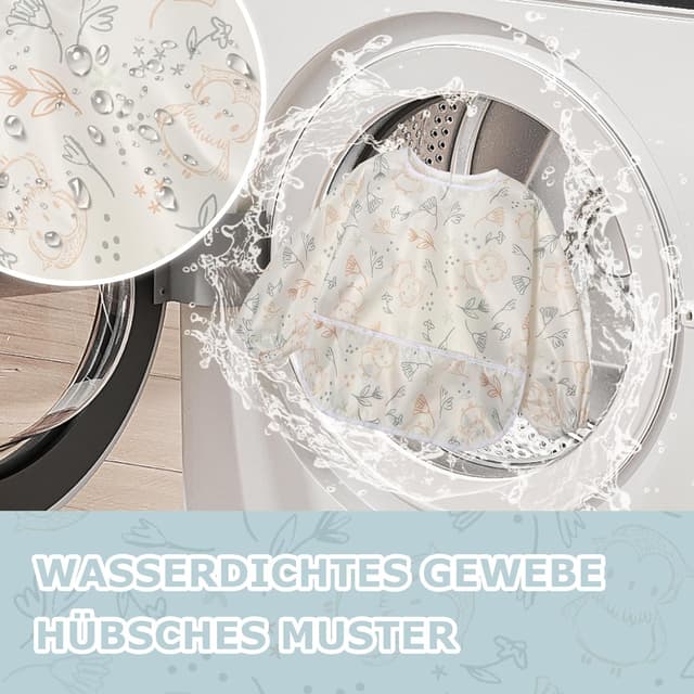 Thumbnail 5 de Little Dimsum Lätzchen mit Ärmeln im 2er-Set – wasserdicht, abwaschbar und verstellbar (6–36 Monate)