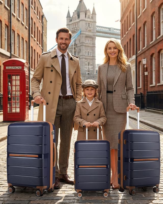 Detalle 2 de Hartschalenkoffer 76 cm British Traveller 101 l