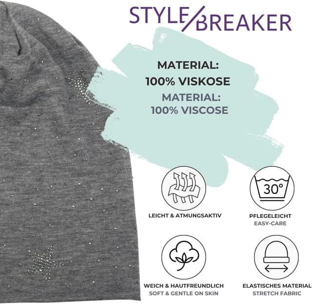 Thumbnail 1 de styleBREAKER Bonnet Long Slouch 27 cm