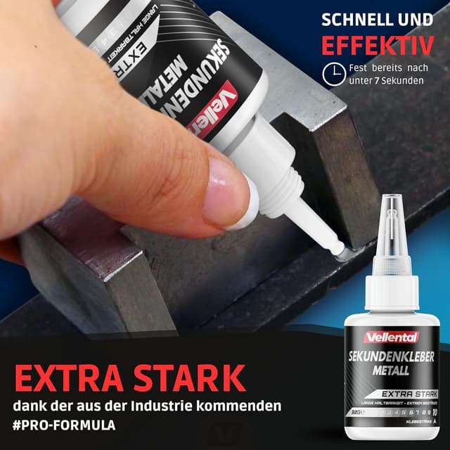 Thumbnail 1 de Sekundenkleber Gel Metall extra stark 30g