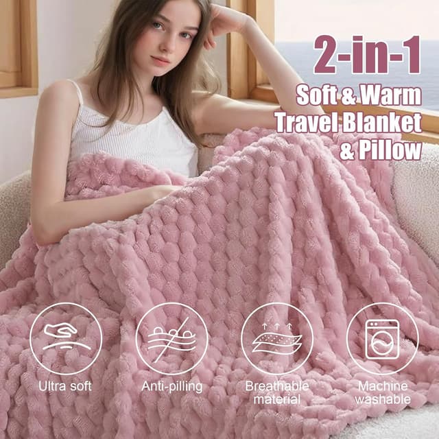 Detalle de flintronic Travel Blanket 2 in 1 170 x 130cm