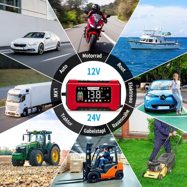 Thumbnail 6 de HAUSPROFI 15A Autobatterieladegerät 12V/24V