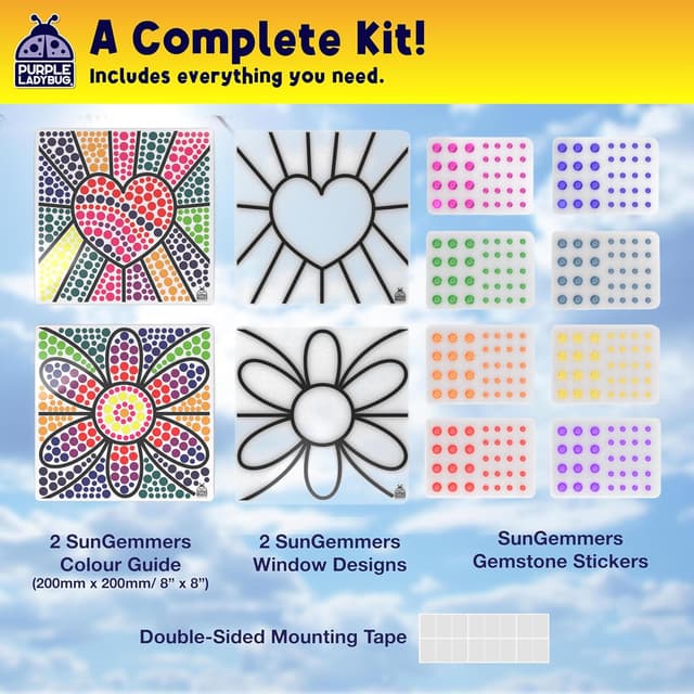 Detalle 2 de SunGemmers Suncatcher Window Art Kit