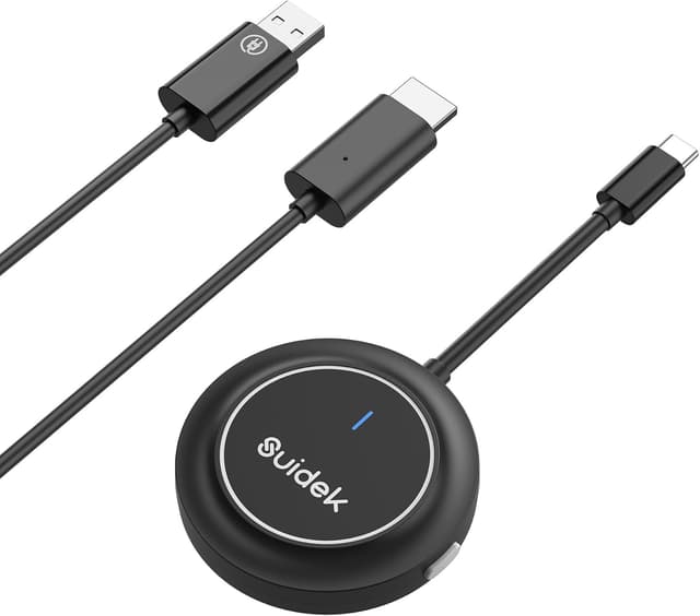 Detalle de Wireless HDMI Transmitter and Receiver (USB-C, 5GHz) for 1080P Full HD streaming to TV/monitor