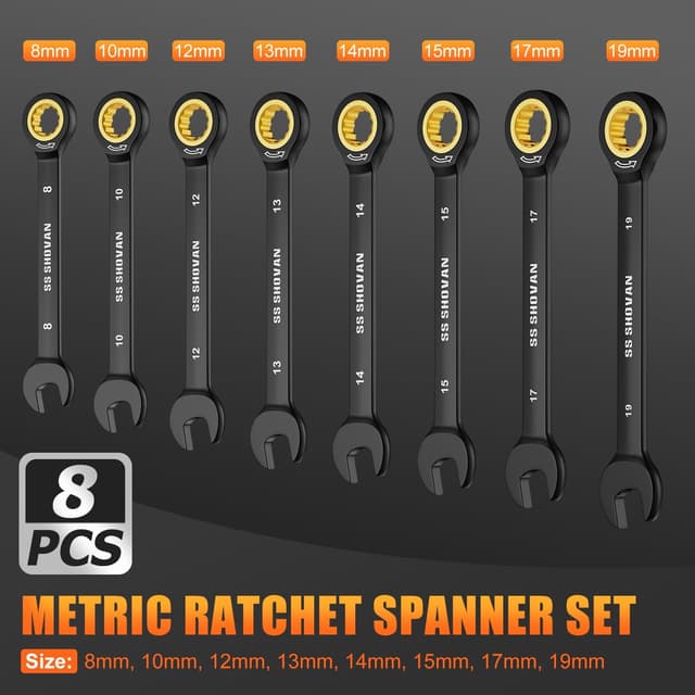 Thumbnail 1 de ss shovan Ratschenschlüssel Set 8-tlg
