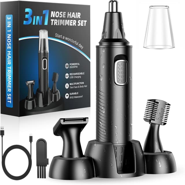 Detalle de Tagliapeli Naso Orecchie 3-in-1 8500 RPM ✂