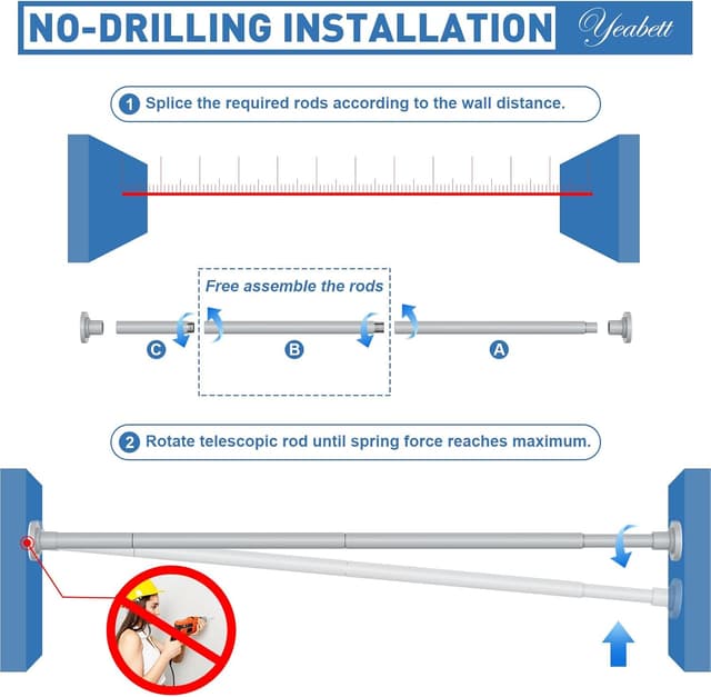 Thumbnail 5 de Yeabett Gardinenstange 48-119,4 cm