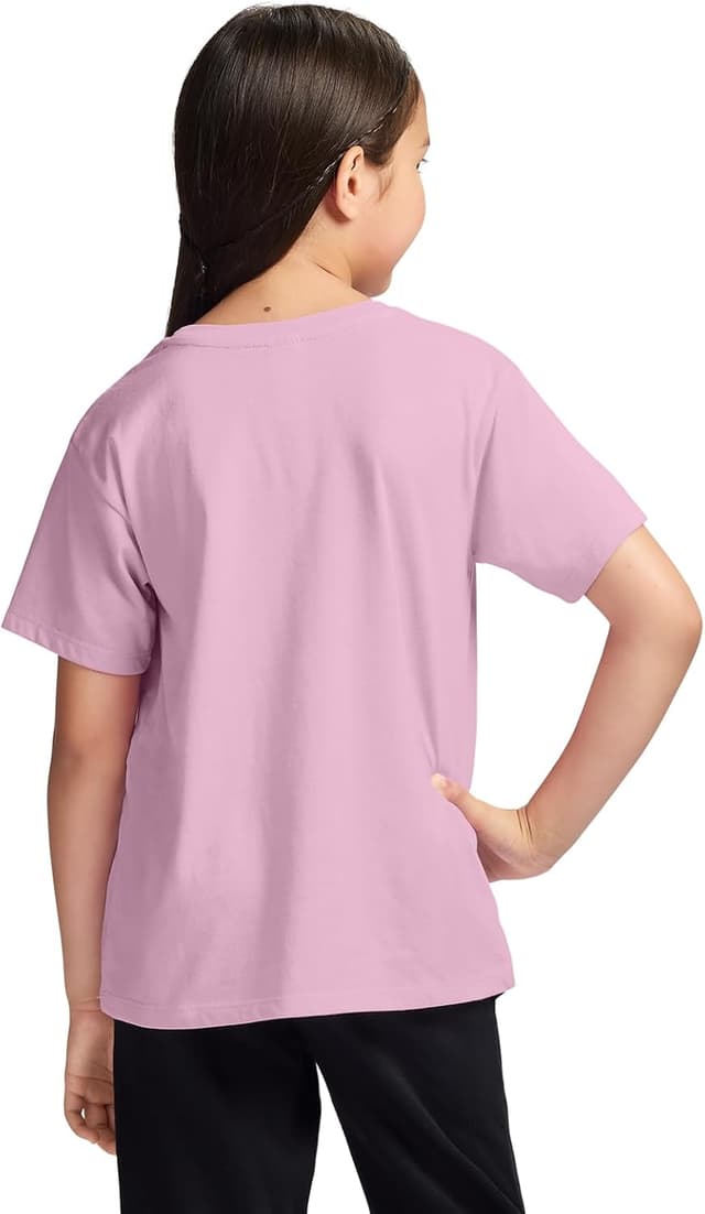 Detalle de Messi Girls' Lifestyle Short Sleeve T-Shirt (Slim-Fit Graphic Tee) — Cotton Blend