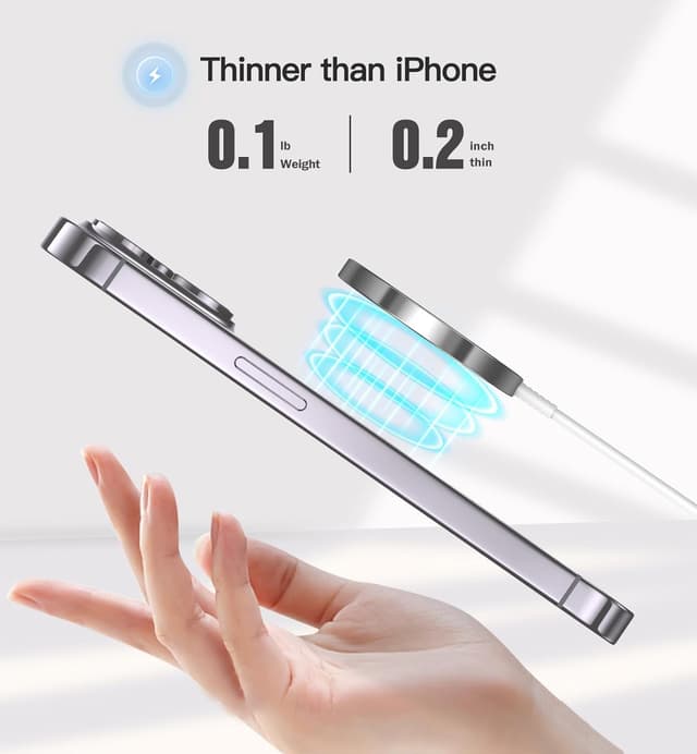 Detalle 2 de Magnetic Wireless Charger 15W Fast MagSafe for iPhone