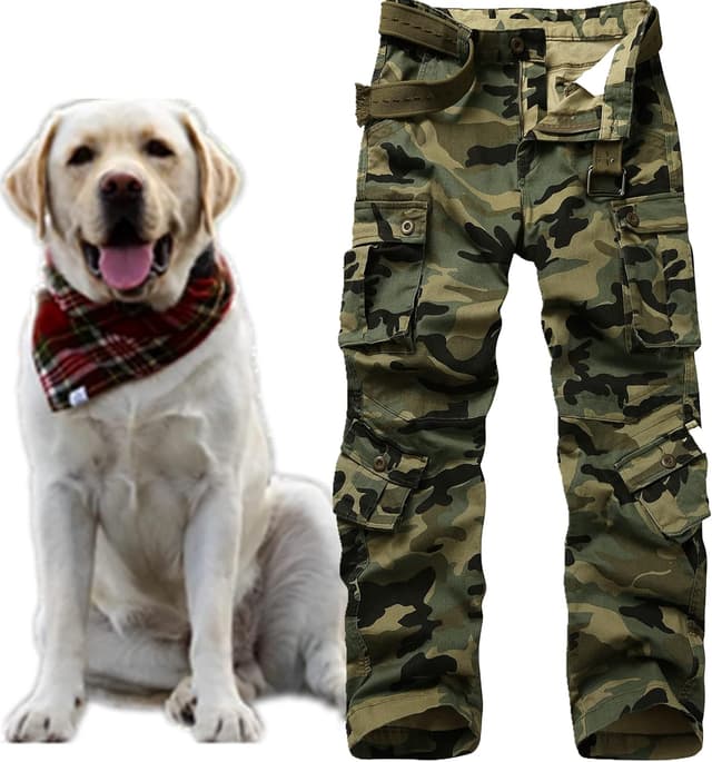 Detalle 2 de Jessie Kidden Men’s Combat Camo Cargo Trousers (#7533) – Ripstop tactical work pants