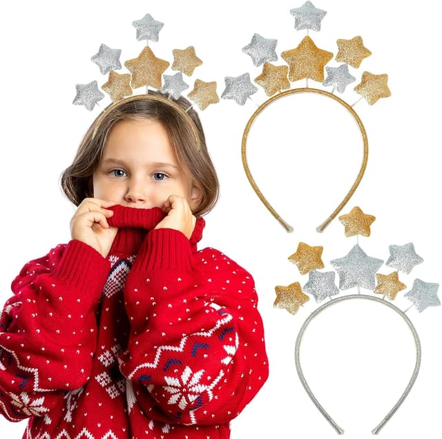 Imagen de Nenjindz Christmas Star Headband for Kids 🎀 en OfertitasTOP